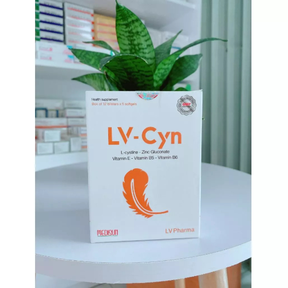 Viên uống đánh bay thâm mụn, sáng da, đẹp DA - MÓNG- TÓC LV Cyn hộp 6 vỉ x 10 viên| BS Da Liễu Khuyê