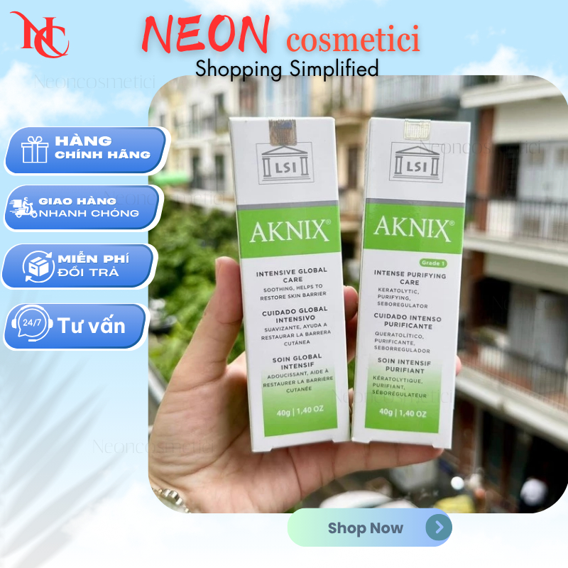 [Hàng công ty] Kem dưỡng Cho Da Mụn Aknix Intensive Global Care - Aknix Intense Purifying Care 40g