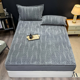  Bộ ga giường kèm vỏ gối trần bông 5D nhập khẩu Ga trải giường mùa đông cho bé,Chất liệu nỉ nhung cực mềm mịn giữ ấm tốt 