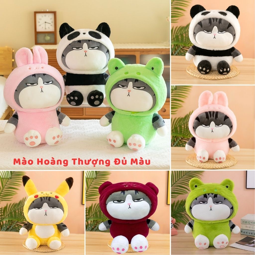 (HCM-Hỏa tốc 2h) Gấu bông mèo hoàng thượng cosplay thỏ ếch dễ thương EDA'S HOUSE