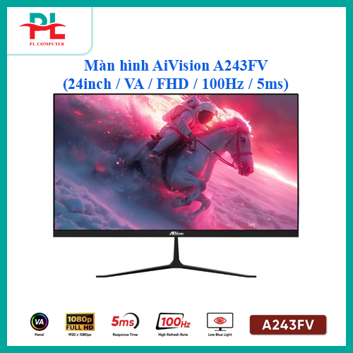 Màn hình văn phòng AiVision A243FV (24inch / VA / FHD / 100Hz / 5ms) - Bảo Hành 24 Tháng