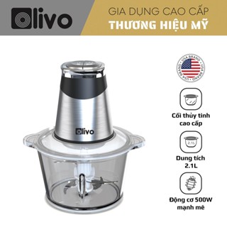  Máy Xay Thịt Olivo FC21 Dung Tích 2.1L - Công Suất 500W - Xay Thịt Làm Ruốc Bảo Hành Chính Hãng 