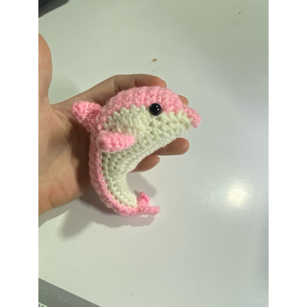 móc khoá cá heo bằng len handmade,quà tặng handmade