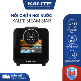  Nồi Chiên Không Dầu Kalite Steam Star 15Lit - 2620W Hấp Chiên 2in1 Hàng Chính Hãng 
