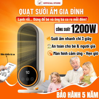 Quạt Sưởi Gốm Sưởi Ấm Gia Đình Siêu Bền - Máy Sưởi Tiết Kiệm Điện, Không Khô Da, An Toàn Tuyệt Đối