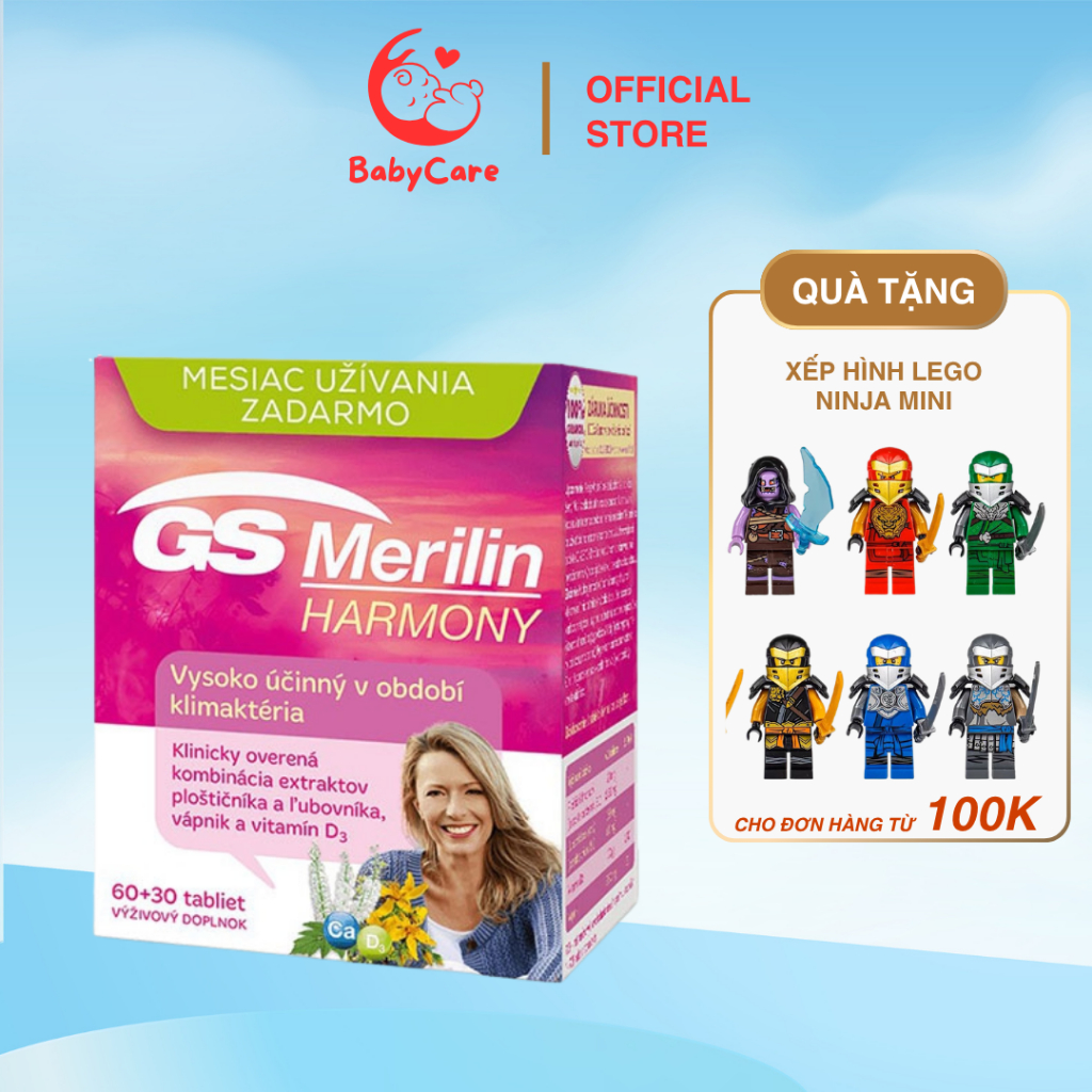 Viên Uống Nội Tiết Tố Nữ GS Merilin Harmony Cải Thiện Nội tiết, Sinh Lý Phụ Nũ Tiền Mãn Kinh