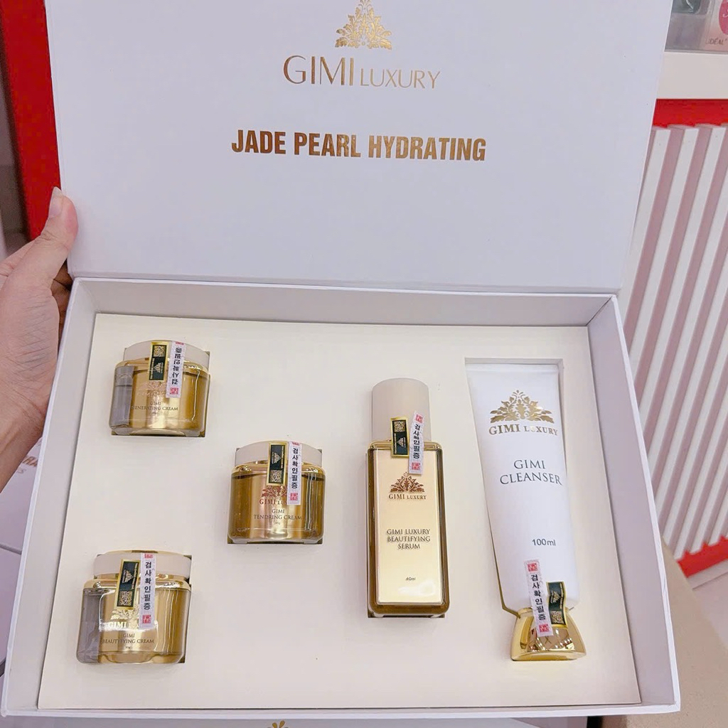 [Gimi Gold mẫu mới 2028] GIMI GOLD Bộ 5 SP Nám Cao Cấp NHẬP KHẨU HÀN QUỐC
