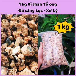 Xỉ Than Tổ Ong Đã Xử Lý Bằng Tinh Vôi 1kg - Lọc Nước – Trồng Cây – Làm Giá Thể Sen Đá