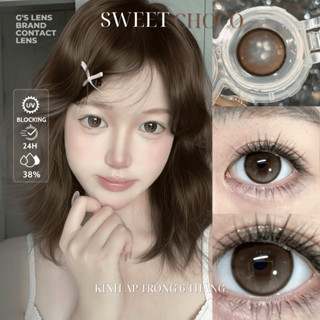 Kính áp tròng SWEET CHOCO Nâu Gỗ Chocolate Tự Nhiên 6 tháng G.DIA 14.2mm độ (0-8) NỘI ĐỊA TRUNG