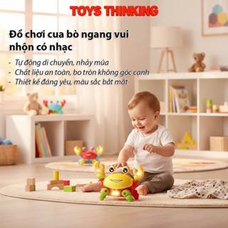 Đồ Chơi Cua Bò Ngang Vui Nhộn Có Nhạc, ToysThinKing Tự Động Di Chuyển, Nhảy Múa
