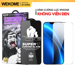 Kính cường lực iPhone trong suốt Không Viền Đen WEKOME WTP-107 Độ cứng cao cho 14 15 16 17 Pro max 