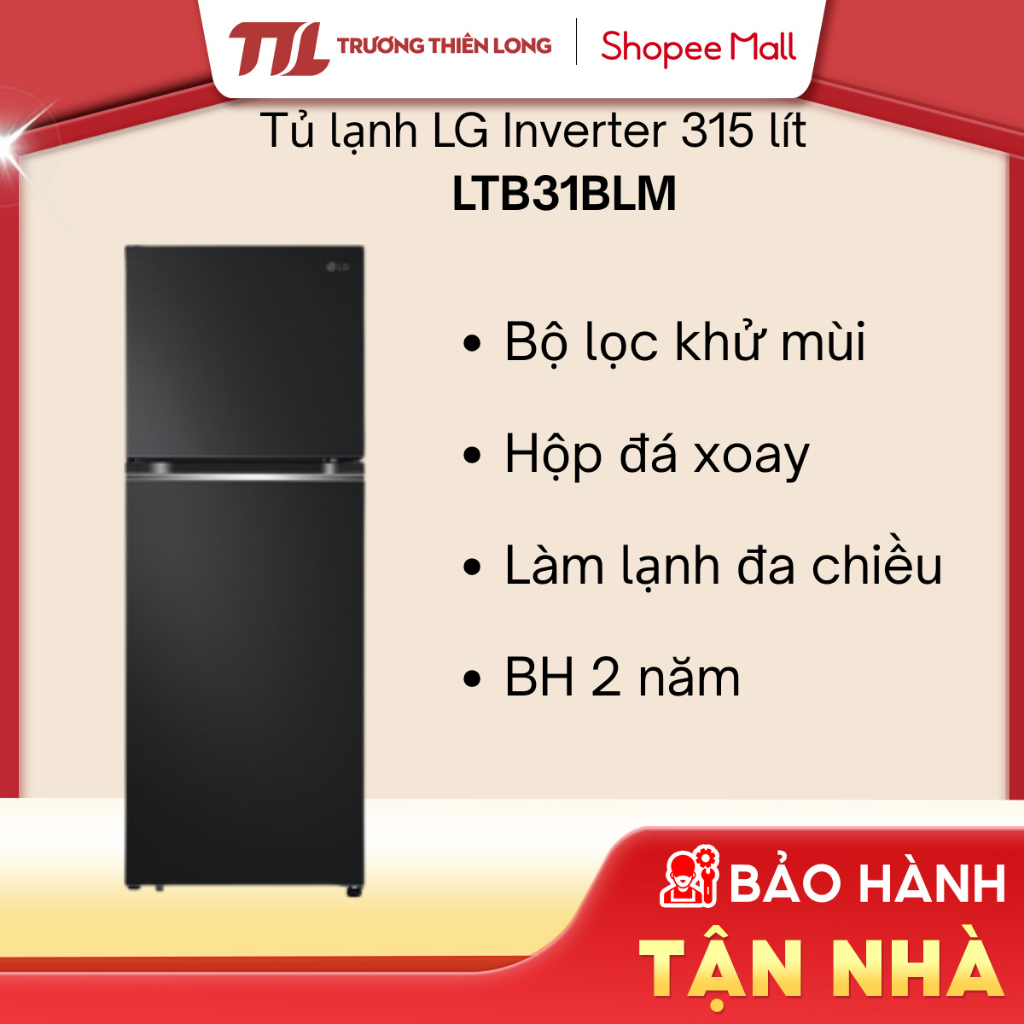 LTB31BLM / LTB31BLMA - Tủ Lạnh LG Inverter 315 Lít LTB31BLM / LTB31BLMA [FREESHIP HCM]