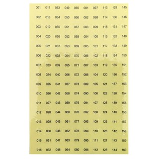 Tem Dán Số Thứ Tự 001-480 Số | Giấy Đánh Số Lọ Sơn Gel, Bảng Màu Nail