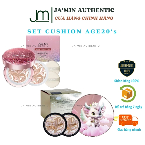 [JAMIN AUTH] SET PHẤN TƯƠI AGE20's - CUSHION AGE20's ESSENCE LIMITED