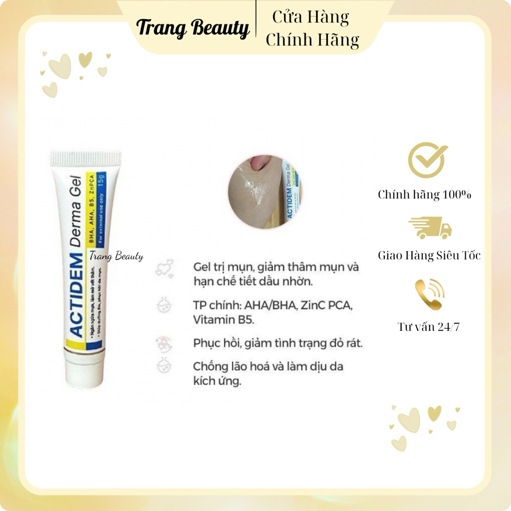 Gel giảm mụn Actidem Derma Gel 18gr