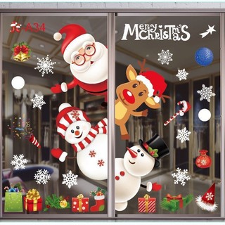  Decal Dán Kính Trang Trí Noel – Giáng Sinh Decor Cửa Kính Nhà Ở Cửa Hàng Văn Phòng Nhiều Mẫu Đẹp 