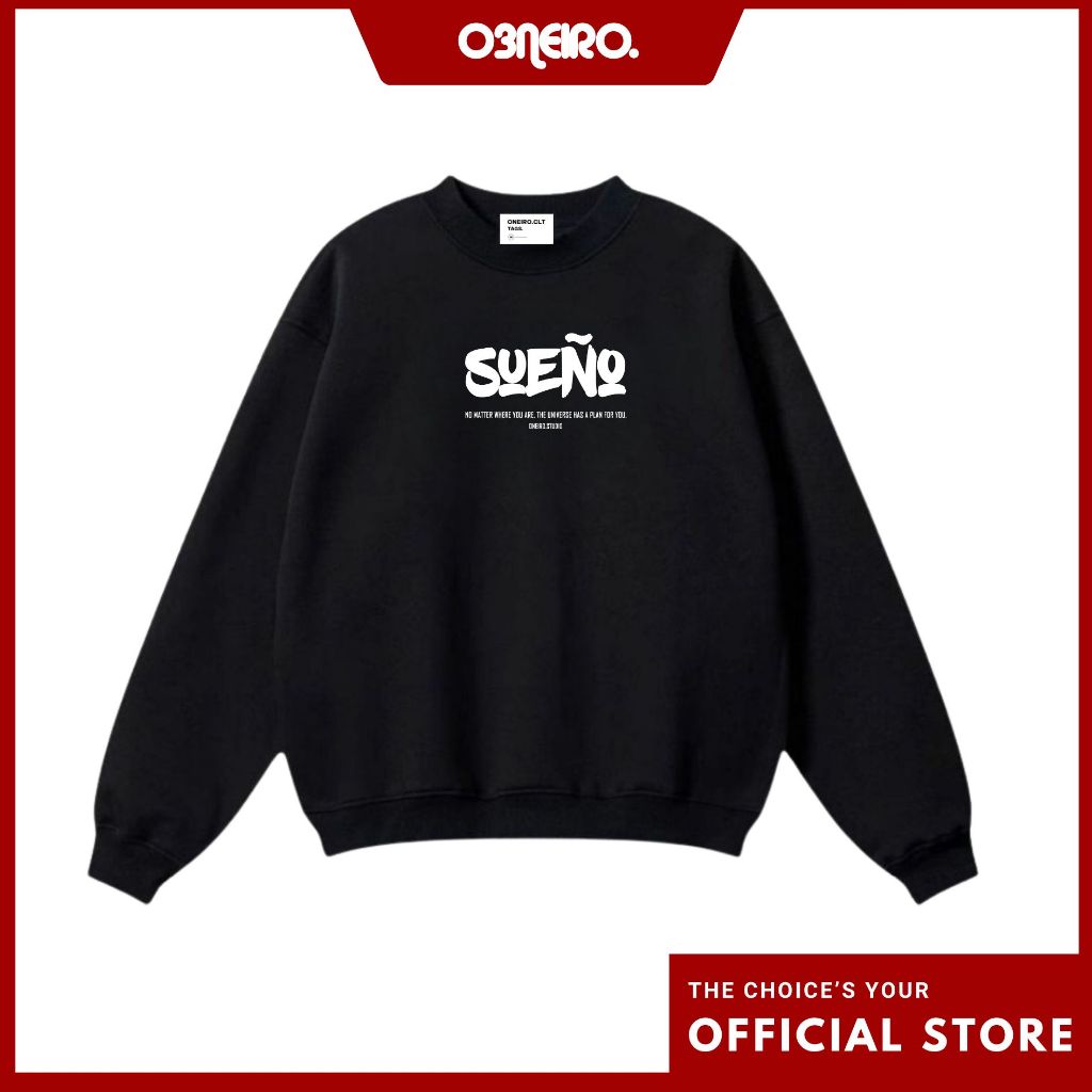 Áo Sweater local brand Oneiro nam nữ Nỉ lót lông cáo Cotton 100% Unisex Local Brand - SUENO