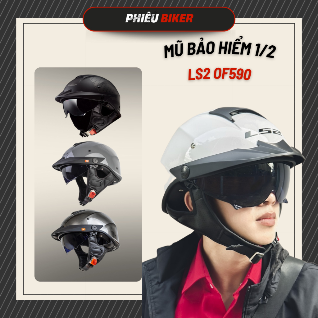 Nón Bảo Hiểm LS2 OF590 Chính Hãng