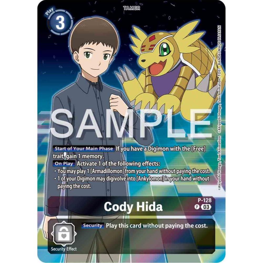 Thẻ Bài Digimon Mã P-128 - Cody Hida (Digimon Adventure 02: The Beginning Set) - Tamer - Promo