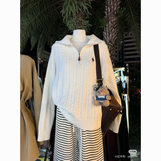 Áo Len Sweater Cổ Khóa , Áo Len thêu QC cao cấp