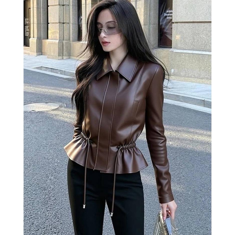 Áo da dây rút eo Tumas Eclipse Clothing