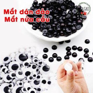  Mắt dán mắt giả đồ chơI mắt thú đảo nửa cầu làm handmade đồ chơi treo nôi sách vải rối tay 