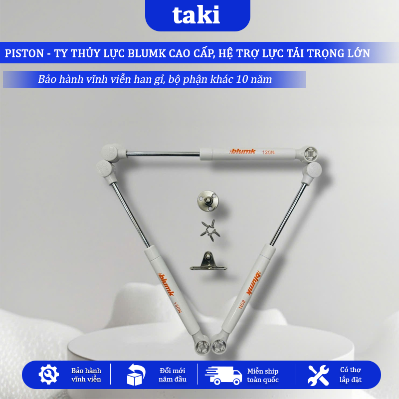 Pitong Thuỷ LựC BLUMK, Tay Nâng Tủ QuầN Áo, Nâng Cánh Tủ BếP, Piston Tủ BếP, Pitong Thuỷ LựC, BảO Hà