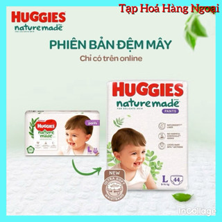  TẢ BỈM DÁN QUẦN HUGGIES NATURE MADE NB60,S82,M64,L44,XL38,XXL26 