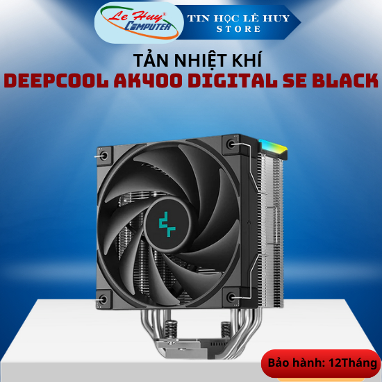TẢN NHIỆT KHÍ CPU DEEPCOOL AK400 DIGITAL SE BLACK - Hàng Chính Hãng