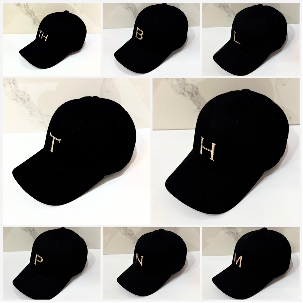 Mũ Lưỡi Trai Korea Cao Cấp Thêu 24 Chữ Cái Bằng Chỉ Kim Tuyến Từ A =>Z , mũ cặp hot 2026 Cotton Kaki