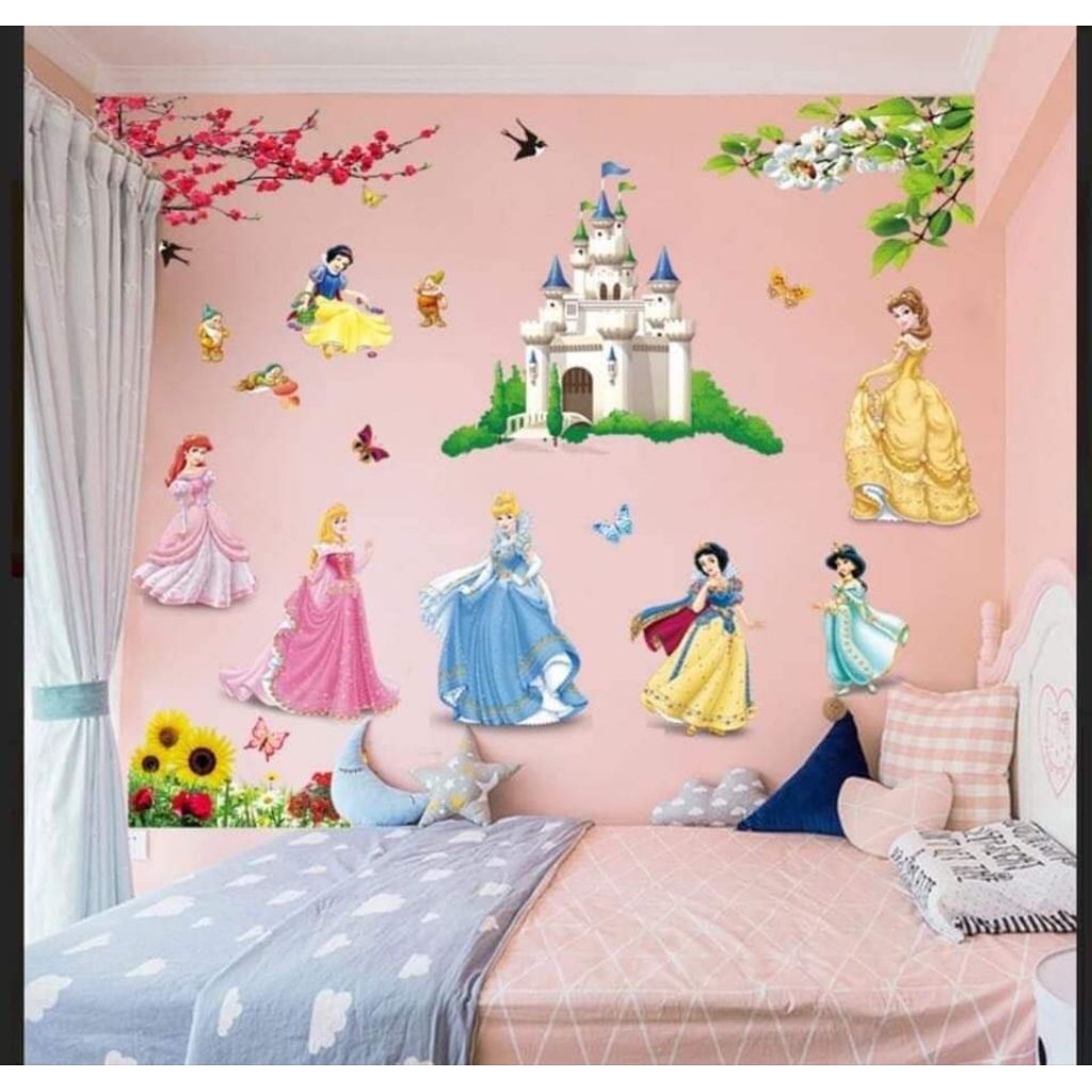 Decal dán tường công chúa