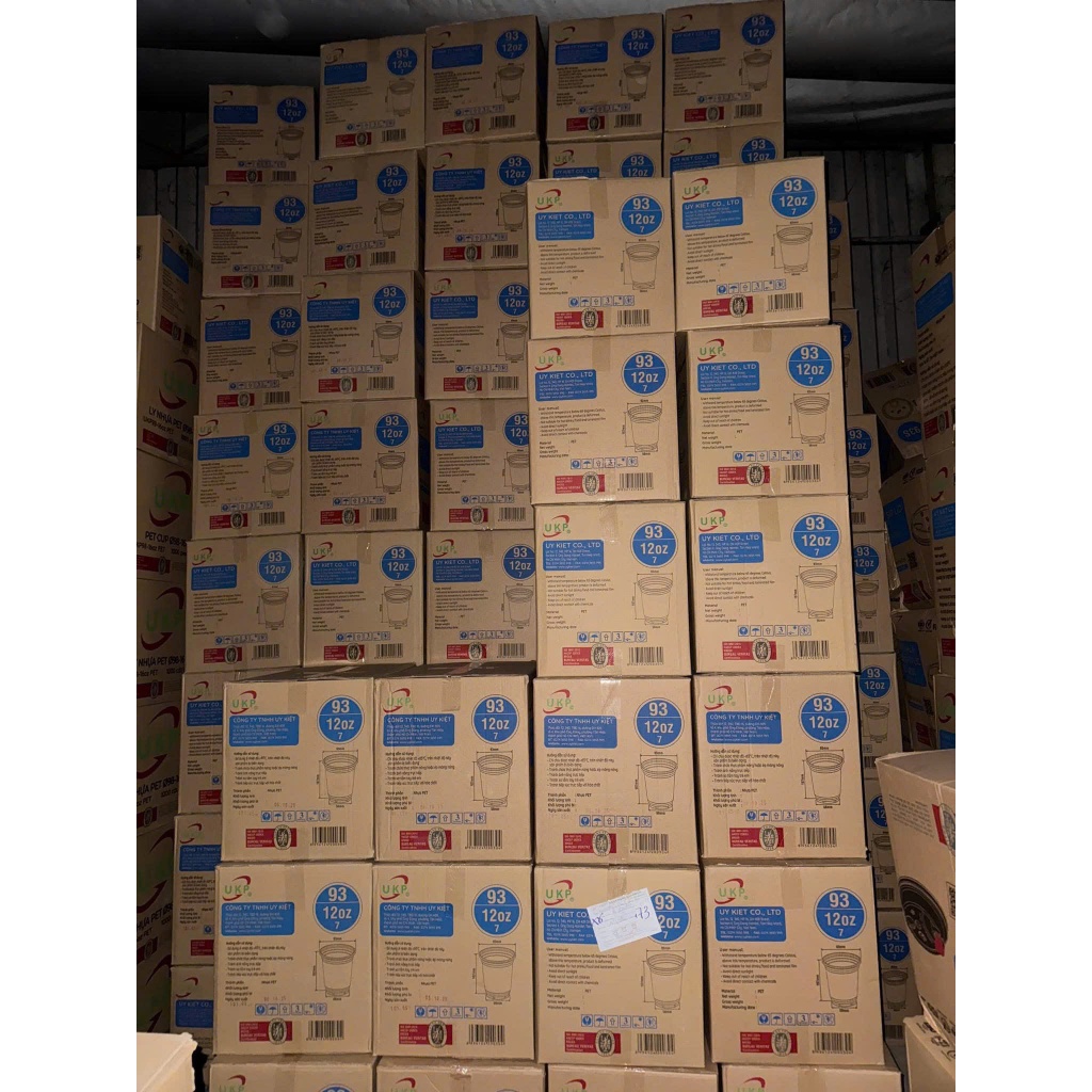 Sỉ 1000 Ly Pet 400 Dày và Pet 400 mỏng, P500, Pet 20oz, Pet 22 oz, pet 24 oz kèm nắp hàng UKP chính 