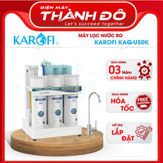   CHÍNH HÃNG  Máy Lọc Nước RO Karofi KAQ-U50K - Hệ Thống 10 Lõi Lọc - Uống trực tiếp - Để Gầm - BH Chính Hãng 3 Năm 