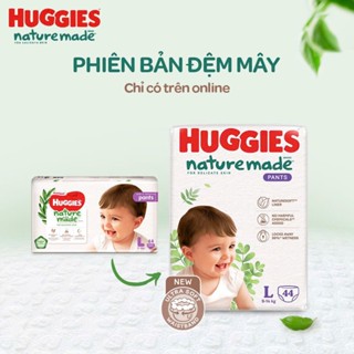   Mẫu mới  Bỉm HUGGIES NATURE MADE quần dán size S M L XL XXL 