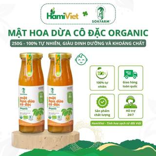 Mật hoa dừa cô đặc organic Sokfarm cho bé ăn dặm giúp ổn định đường huyết, giàu dinh dưỡng tự nhiên