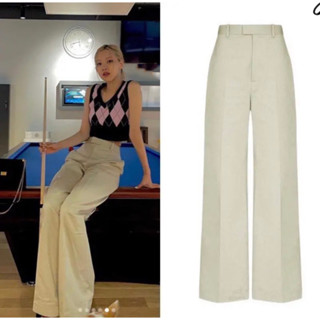  Quần Tây Ống Suông Rộng Cạp Cao ROSE Chất Ruby Cao Cấp Vải Mềm Mại Tôn Dáng 