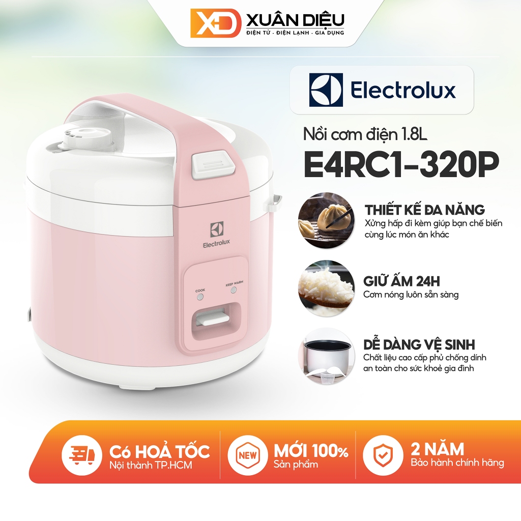 Nồi Cơm Nắp Gài Electrolux 1.8 Lít E4RC1-320P