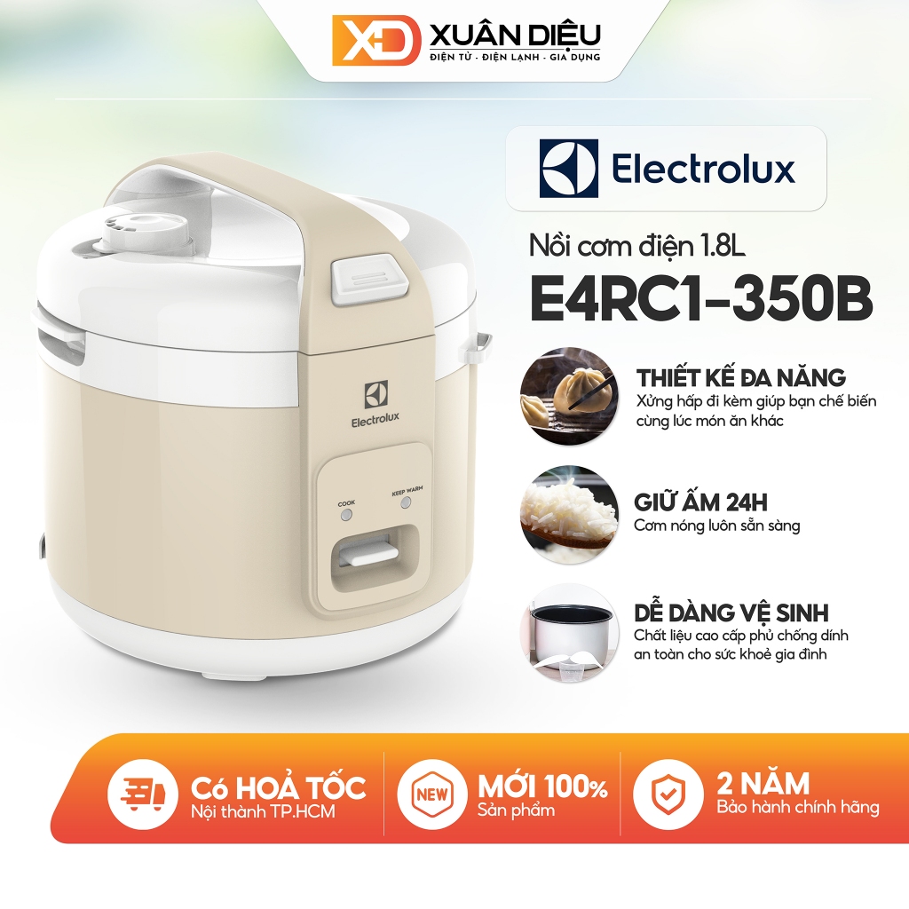 Nồi Cơm Nắp Gài Electrolux 1.8 Lít E4RC1-350B