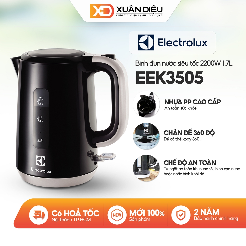 Ấm đun nước Electrolux 1.7 lít EEK3505