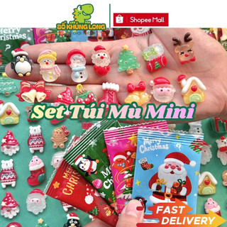  Set 50 Túi Mù Noel Giáng Sinh BỐ KHỦNG LONG Túi Mù Túi Kẹo Bóc Quà Bất Ngờ HotTrend Quà Tặng Cho Bé 