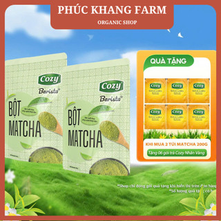  COMBO 2 GÓI BỘT MATCHA COZY 200G DÙNG TRONG PHA CHẾ LÀM BÁNH VÀ LÀM ĐẸP 