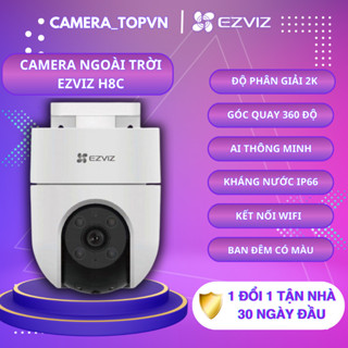 Camera EZVIZ ngoài trời  H8C 3MP, H9C 5MP, H80X, H90, xoay 360, ban đêm có màu, chống nước