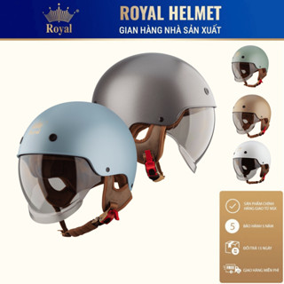  Mũ Bảo Hiểm Royal M239 Nửa Đầu Kính Âm - Size M L XL XXL - Cho Nam Nữ - Đi Xe Máy Chính Hãng 