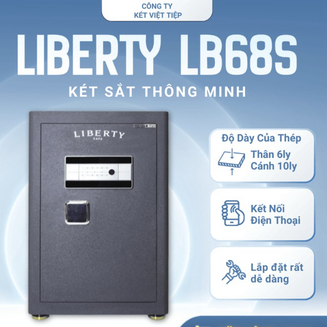 Két Sắt Thông Minh Xuất Khẩu Liberty LB68S Kết Nối Điện Thoại