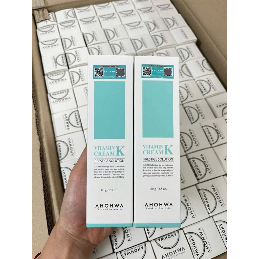 Kem Dưỡng Phục Hồi Ahohwa Vitamin K Cream - Phục Hồi Da Mỏng Đỏ, Giãn Mao Mạch, Làm Dịu Da, Mờ Sẹo