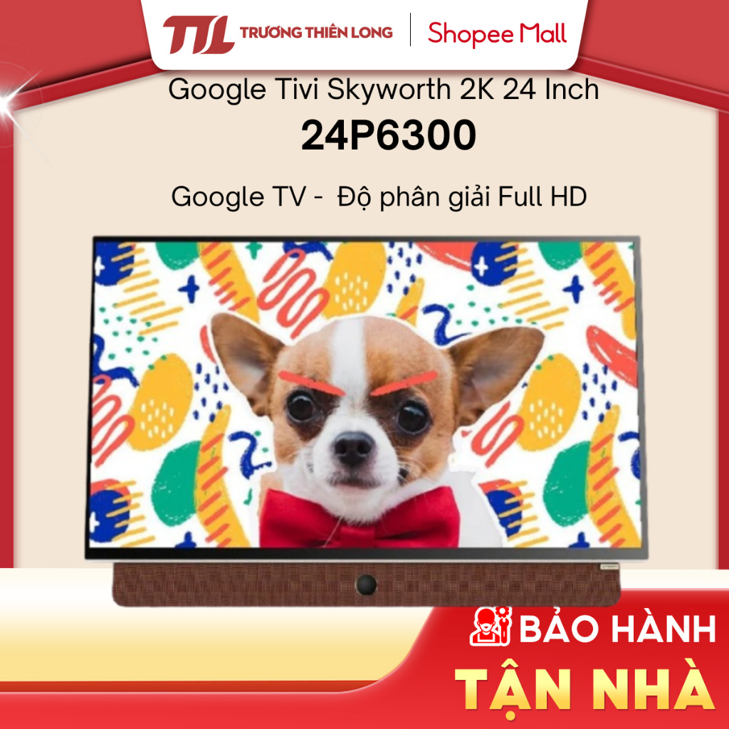 24P6300 - SKYWORTH TIVI P6300 2K FHD 24” (24 Inch) Google TV [TOÀN QUỐC]