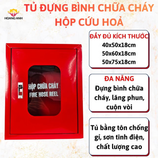 Hộp cứu hỏa tủ cứu hoả dùng để đựng bình chữa cháy cuộn vòi thiết bị chữa cháy đề phòng hoả hoạn xảy ra 
