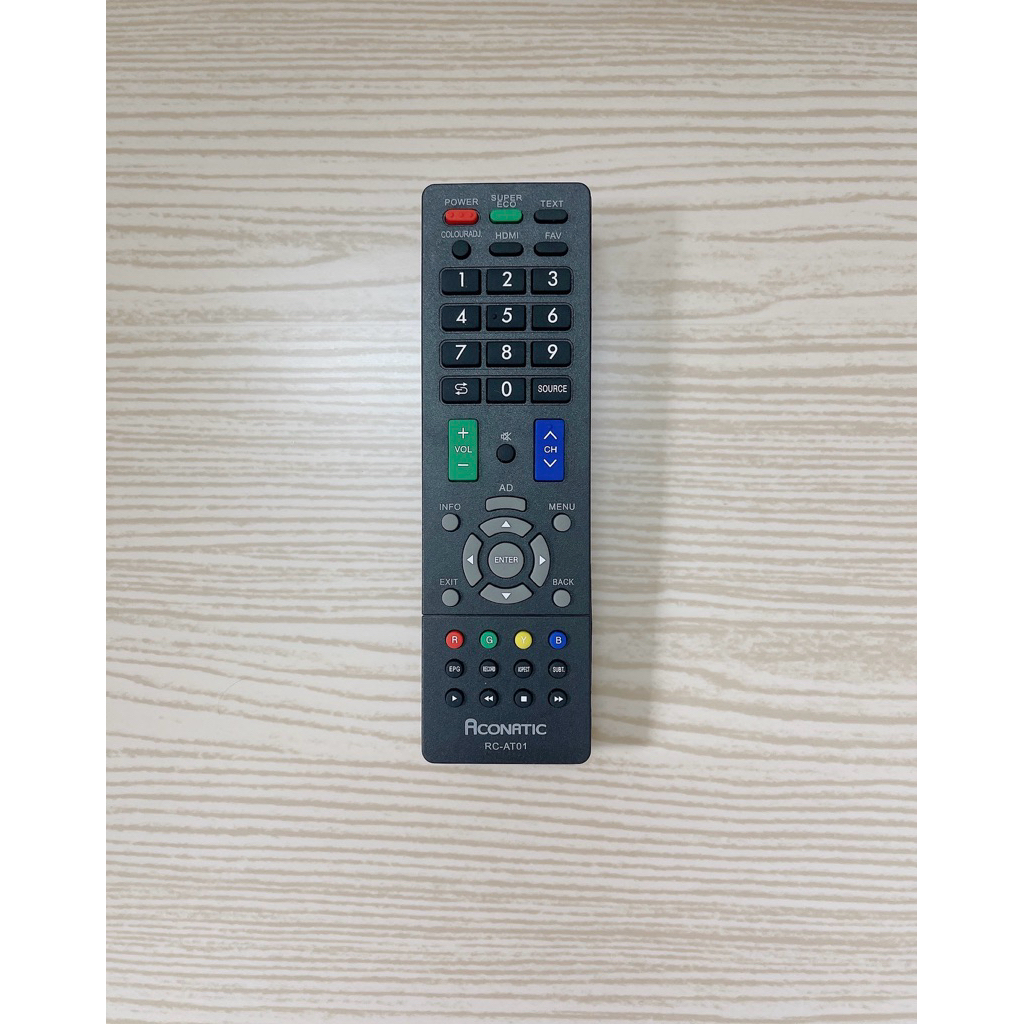 Điều khiển Tivi Aconatic RC-AT01 hàng chính hãng( Dùng cho Tivi Aconatic có mẫu điều khiển như hình)
