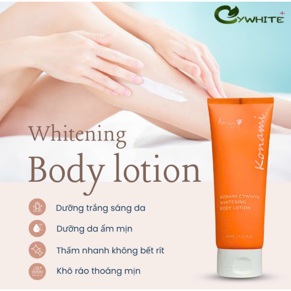Kem dưỡng body Konami cywhite kem dưỡng toàn thân dưỡng trắng dưỡng ẩm mịn