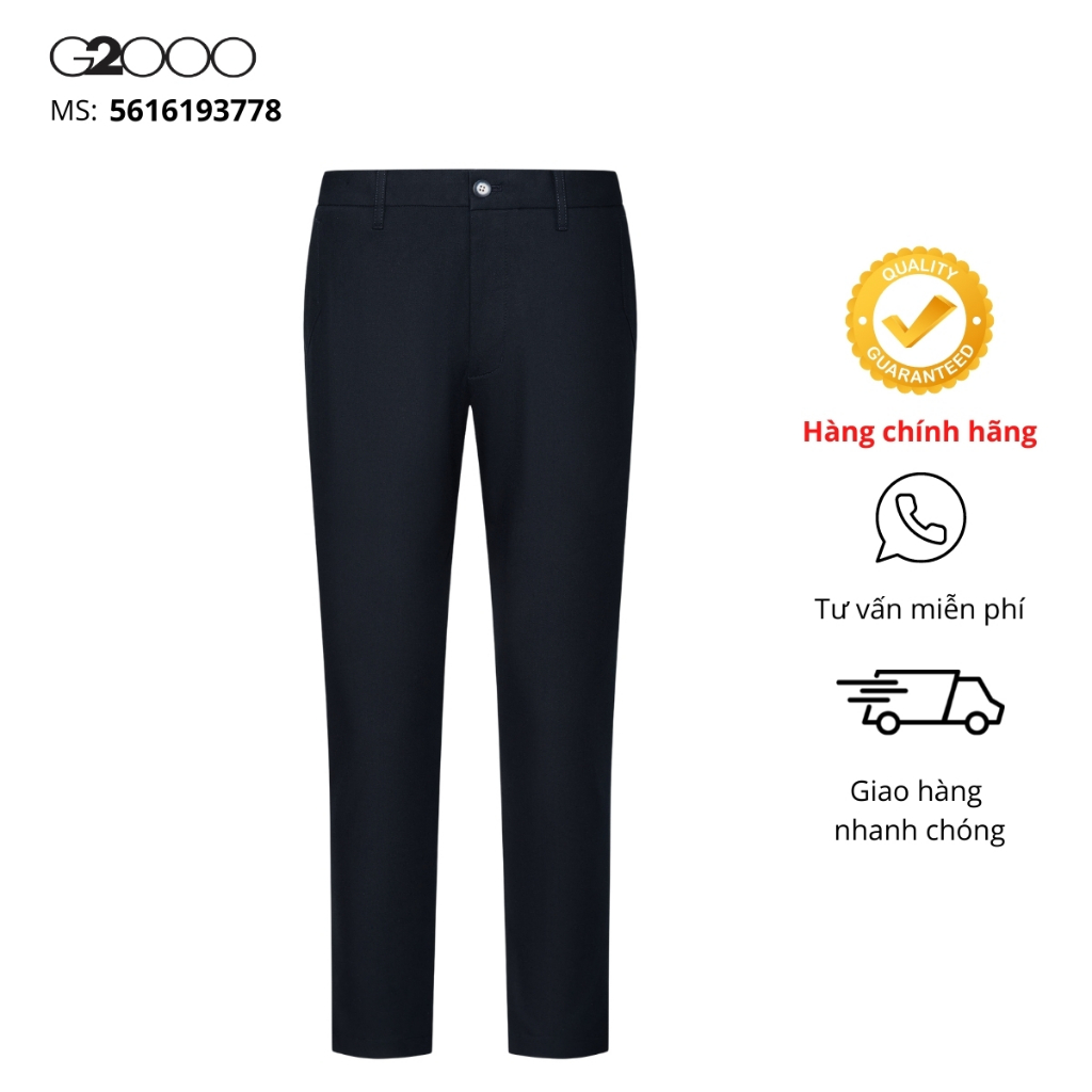 Quần Kaki Nam G2000 (5616193778) Màu Xanh Đậm